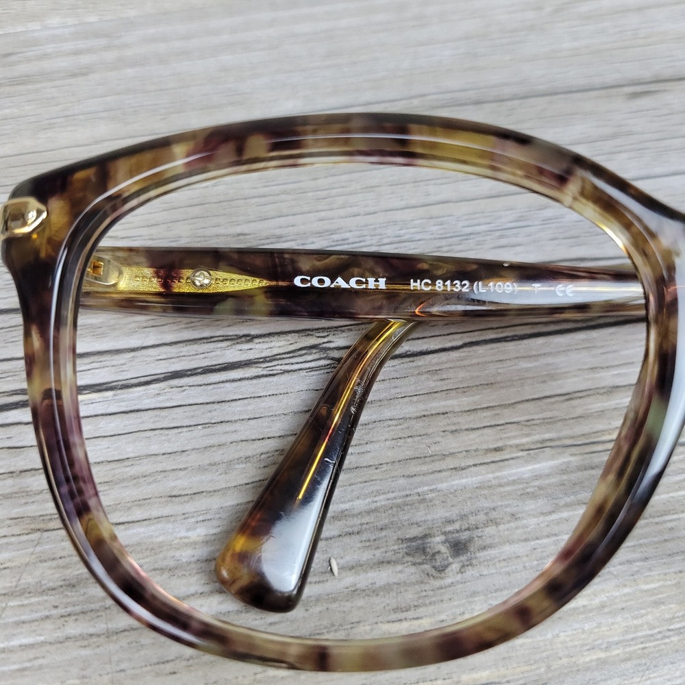 Coach Eyeglass Frames HC8132 L109 Confetti Light Brown 528713 Tortoise 57-17-135 - Picture 13 of 16